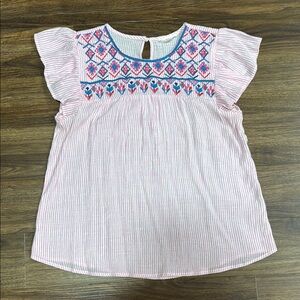 Women’s Blu Pepper Embroidered Top Size Large